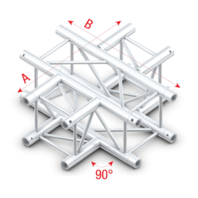 Milos QCU41sp truss vierkant 4-weg kruis 50x50cm