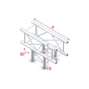 Milos QTUU51 truss vierkant 5-weg kruis 50x50cm