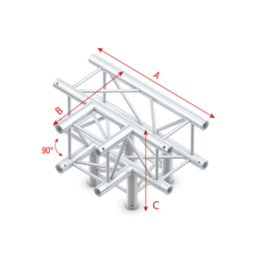 Milos QTUU51 truss vierkant 5-weg kruis 50x50cm