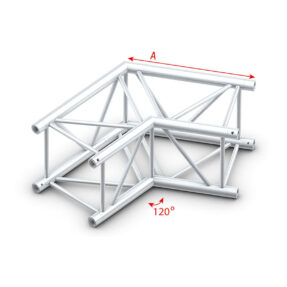 Milos Pro-40 Square F Truss - Corner - Heavy Duty QCLF22 - 120° corner - F