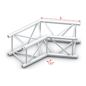 Milos Pro-40 Square F Truss - Corner - Heavy Duty QCLF23 - 135° corner - F