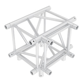 Milos Pro-40 Square G Truss - T-cross + Down 4-way QLLU40 - 90° corner - heavy duty - G